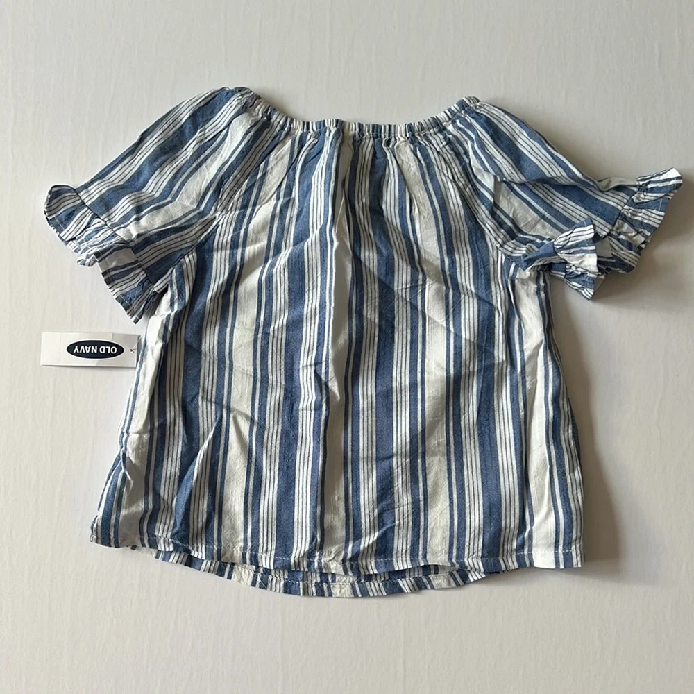 Old Navy girls ruffle sleeve top